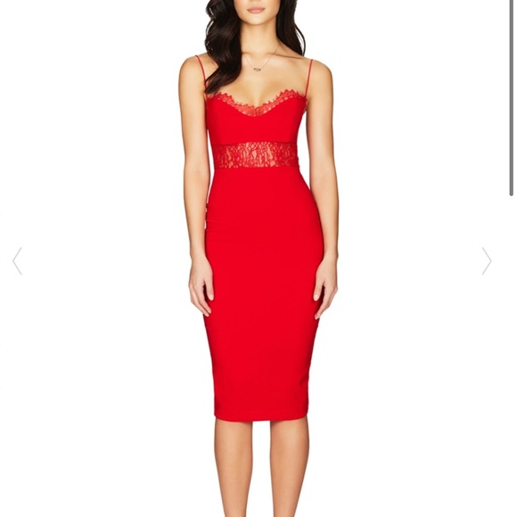 Cb Style Nookie Chloe Lace Midi Dress 